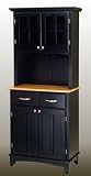 Buffet and Hutch- Black/ Natural
