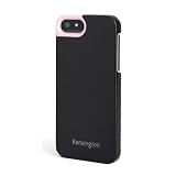 Kensington K39627WW Vesto Leather Texture Hardshell Case for iPhone 5 - 1 Pack - Retail Packaging - Black Snakeskin/Pink Accent