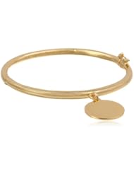 kate spade new york "Kate Spade Pendants" Gold Colored Charm Bangle Bracelet, 2.25"