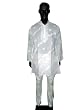 Embroidered White Mens Kurta Pyjama Casual Fashion of India Size M