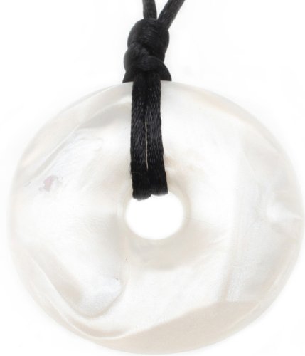 TrulyUnique Mom Donut Teething Pendant Necklace - Mother of Pearl