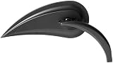 Arlen Ness RAD III Teardrop Die Cast Stem Left Mirror Black 13-092
