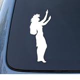 kauai vacation package HULA GIRL   Hawaiian Dancer   Car, Truck, Notebook, Vinyl Decal Sticker #1164 | Vinyl Color: White