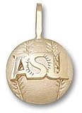 Arizona State Sun Devils ASU Baseball Pendant - 14KT Gold Jewelry