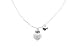 Guess - UBN11027 - Collier Femme - Métal Argent - 2 Breloques Coeur - Strass - 40 cm