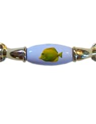 Yellow Tang Tropical Fish BRASS DRAWER Pull Handle