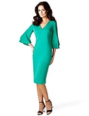 Per Una Speziale Ruffle Sleeve Shift Dress