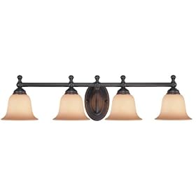 Hardware House 544973 31-1 2-by-8-Inch Bath Wall Lighting Fixture, Oil Rubbed Bronze by Hardware House