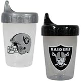 Oakland Raiders Dripless Football Sippy Cups 2 Pack