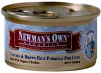Newman's Own Organics Formula for Cats Chicken and Brown Rice -- 3 oz (85 g)