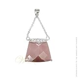 STUDIO 925: *AMETHYST CZ SILVER PURSE PENDANT*