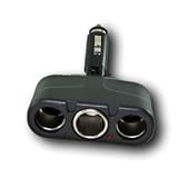 U-bop Multi-voltage 12v Universal Triple Port Car Charger | Black