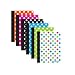 6 Pk. Polka Dot Poly Cover Personal Composition Book, College Ruled 80 Ct. 5" x 7" RS.2886.00