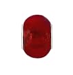 Pandora Style Charm Bead (Z291) Murano Style Glass (14mm x 10mm) (fits Troll too) ~ Red with Metallic Core