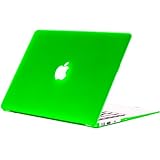 Kuzy - AIR 13-inch Apple GREEN Rubberized Hard Case for MacBook Air 13.3" (A1466 & A1369) (NEWEST VERSION) Shell Cover - Apple Green