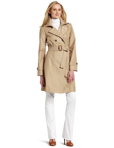 AK Anne Klein Womens Trench Coat