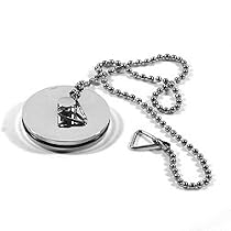 1 3/4" Chrome Bath Plug With Chain
