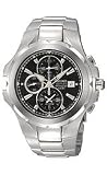 Seiko Coutura Alarm Chronograph Striated Black Dial Men's watch #SNAD53