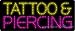 Tattoo Piercing LED Sign 11 x 27