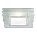 Astro 0291 E27 Strata Sqaure Ceiling Light excluding 2 x 40 Watt 230 V Bulb, Frosted