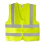 Neon Green Fluorescent Safety Vest w/ Zipper - Medium