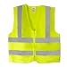 Neon Green Fluorescent Safety Vest w/ Zipper - Medium