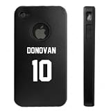 Apple iPhone 4 4S 4G Black Aluminum & Silicone Case Soccer Jersey Style Landon Donovan