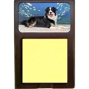 Border Collie Sticky Note Holder