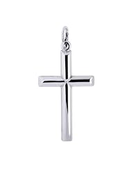 Sterling Silver Cross Pendant ( 20 x 40 mm )
