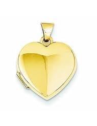 Genuine 14K Yellow Gold Plain Heart Locket 0.7 Grams Of Gold 100% Satisfaction Guaranteed.
