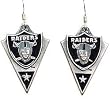 Oakland Raiders Dangle Earrings - NFL Football Fan Shop Sports Team Merchandise