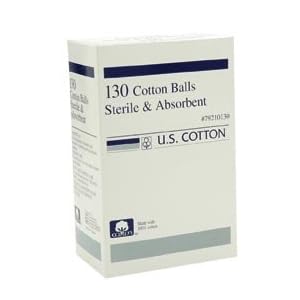 COTTON BALLS STERILE 130 BOX by U S COTTON LLC