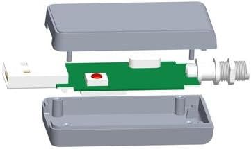 Enclosures, Boxes, & Cases USB Device ABS White wOpening 2 x 1 x .5" (1 piece)