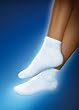 JOBST SensiFOOT Mini-Crew Diabetic Socks, 8-15mmHg, Small, White, 1/Pair, JOB110876