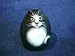 White Belly Cat Collectible Resin Figure