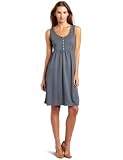 allen allen Women's Jersey Tank Henley Dress