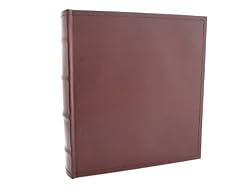 European Leather Photo Album with Archival, Acid Free Paper Holds 200 4x6" Photos
