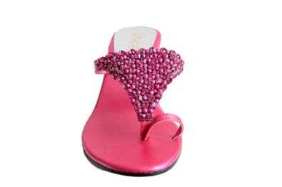 Waooh Chaussure Tong &agrave; petit talon avec strass Swarovski "Gaelle