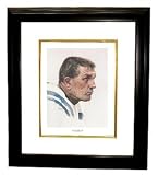 Johnny Unitas unsigned Baltimore Colts 11x14 Lithograph Custom Framed