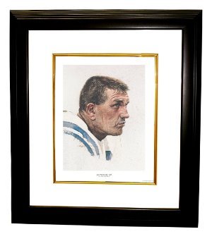 Johnny Unitas unsigned Baltimore Colts 11x14 Lithograph Custom Framed