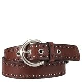 Fossil Eyelets and Studs Belt