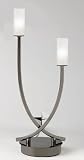 Contemporary Black Chrome Halogen Table Lamp - HL013535