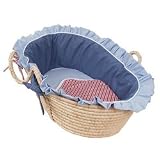 Blue Plaids Moses Basket
