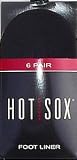 Hot Sox Women's Athletic Footliner Socks 6-Pack Hosiery