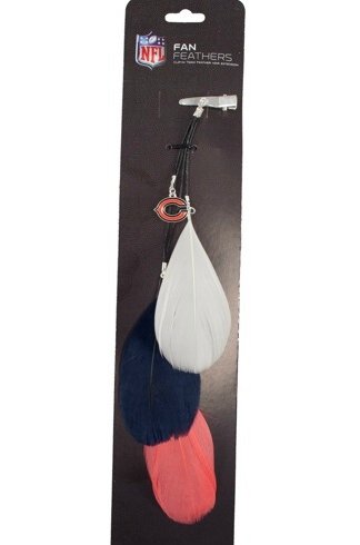 Chicago Bears Team Color Feather Hair Clip