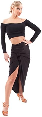 Miari Scarlett Draped Latin Rhythm Ballroom Dance Skirt