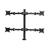 Mount-It! Articulating Quad Arm Computer Monitor Desk Mount for Monitors up to 27" ~ Mount-It!