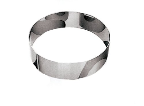 Paderno World Cuisine 9 1/2 Inch by 2 3/8 Inch Ice Cake Pastry Ring