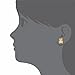 18k Gold Plated Little Teddy Bear Infants Toddler Girls Screw Back Earrings