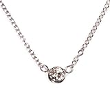 Diamond Pendant Necklace, 14k White Gold, Chain 18 Long (T.w 0.10)